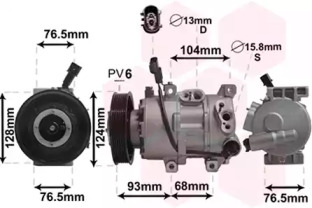 VAN WEZEL 8300k242 - Компрессор, кондиционер